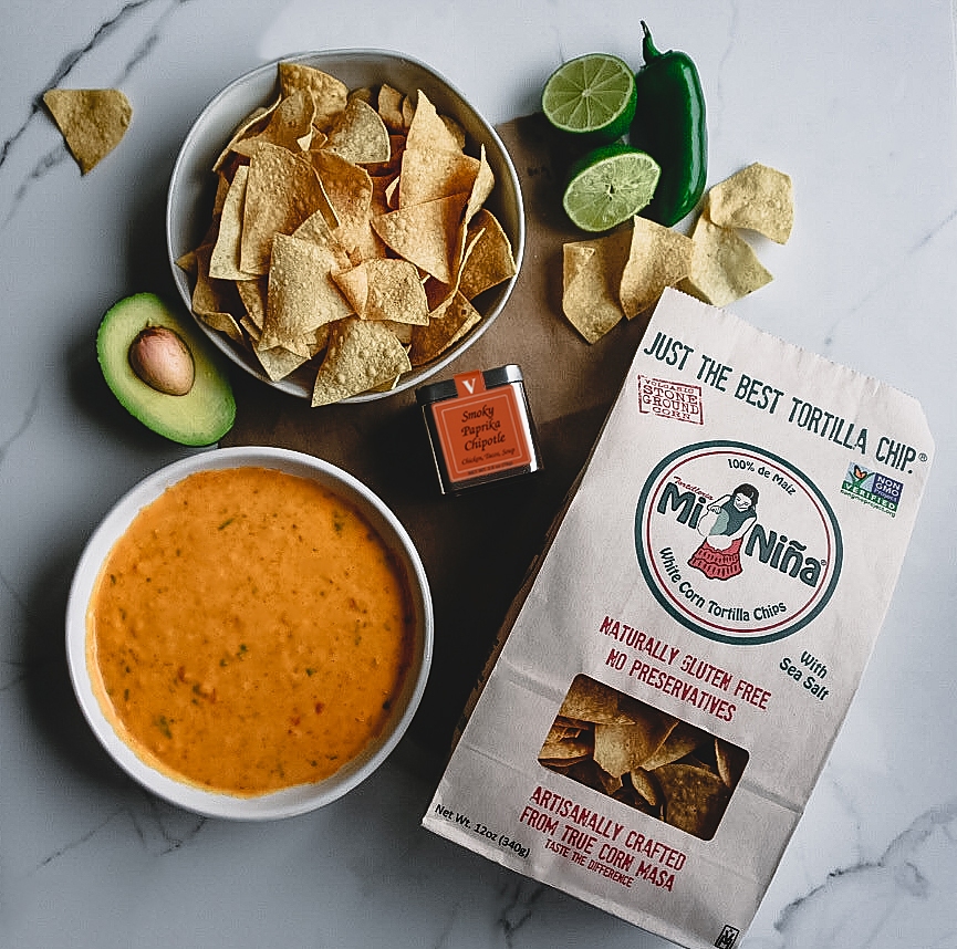 Epic queso with tortilla chips.