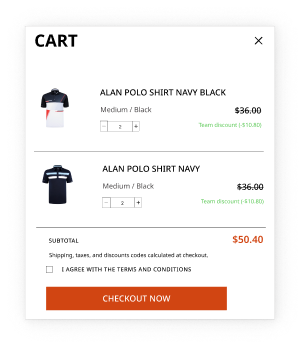 UI Add to cart retail