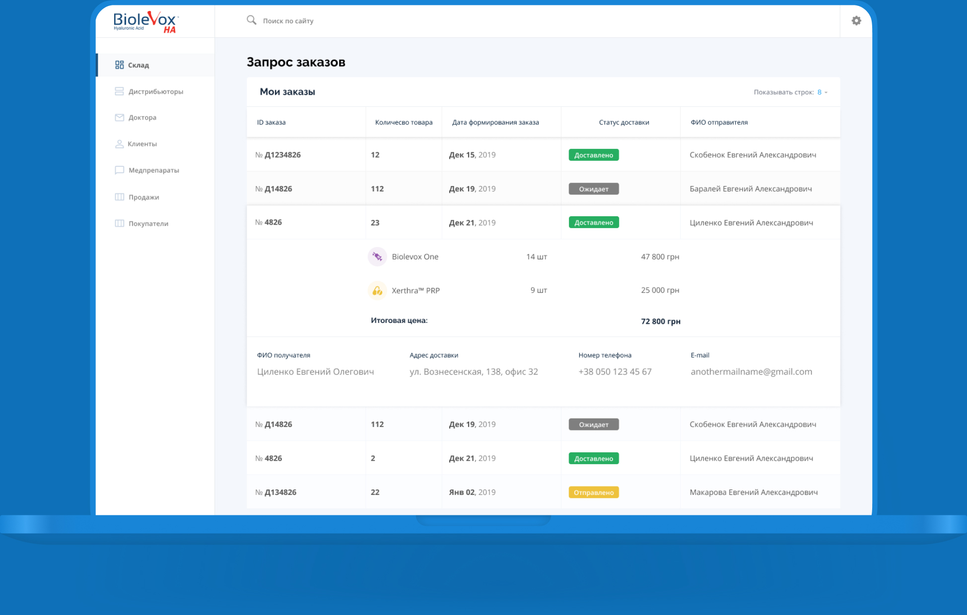 backoffice automation dashboard orders query