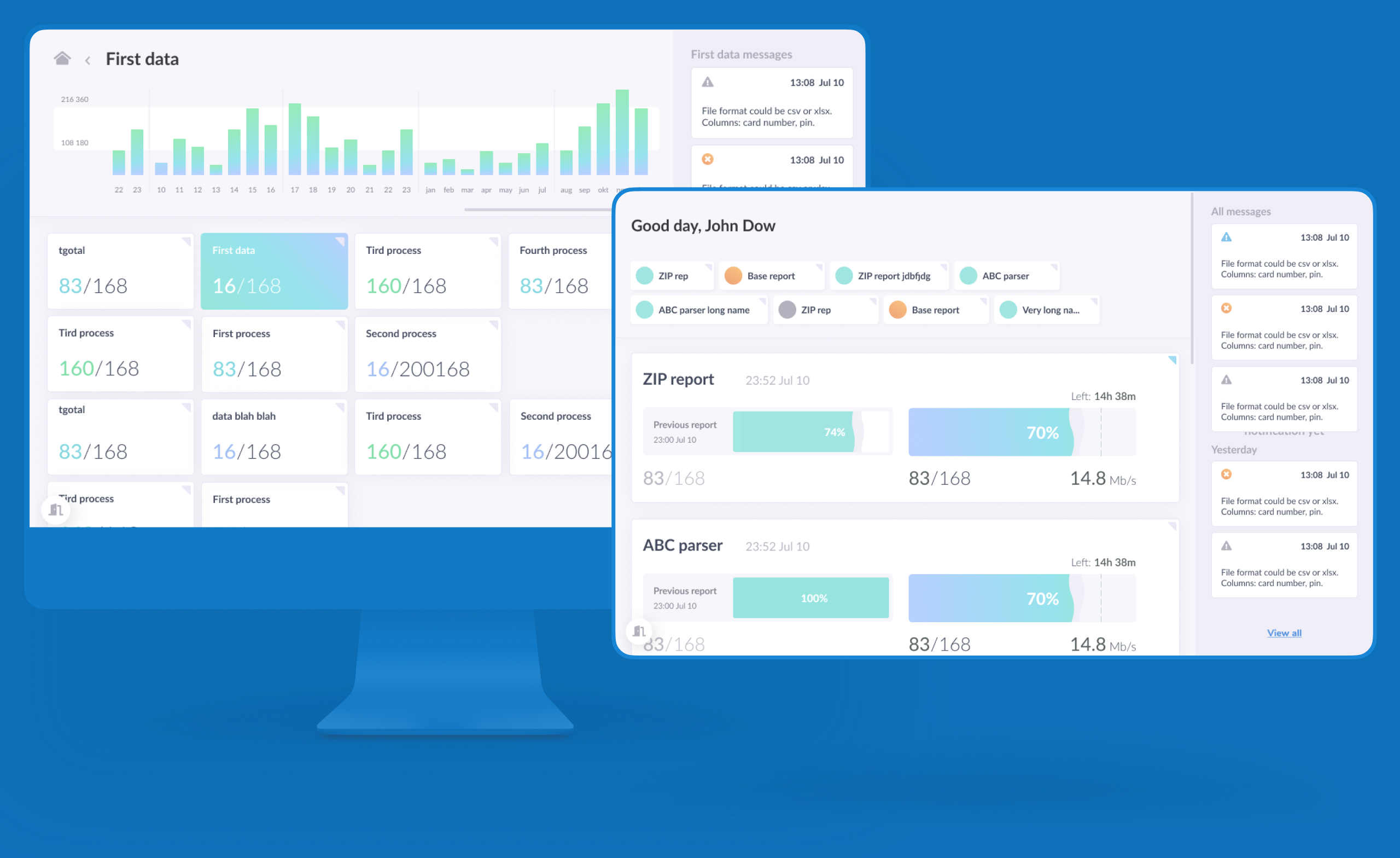 data‍ parsing dashboard