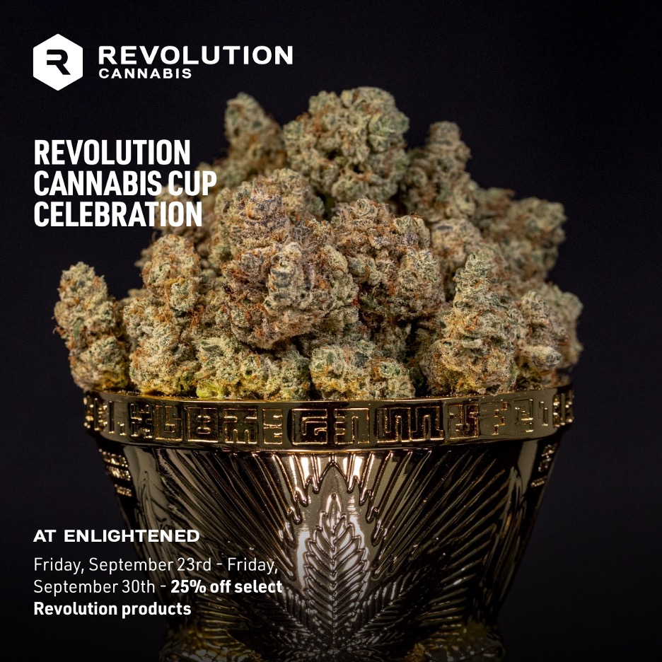 25% Off Revolution Products - Cannabis Cup Win
