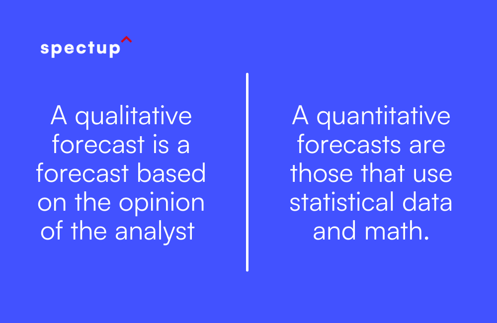 two types of forecasts