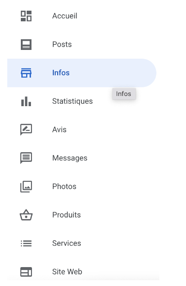 Google My Business c'est quoi - sommaire interface