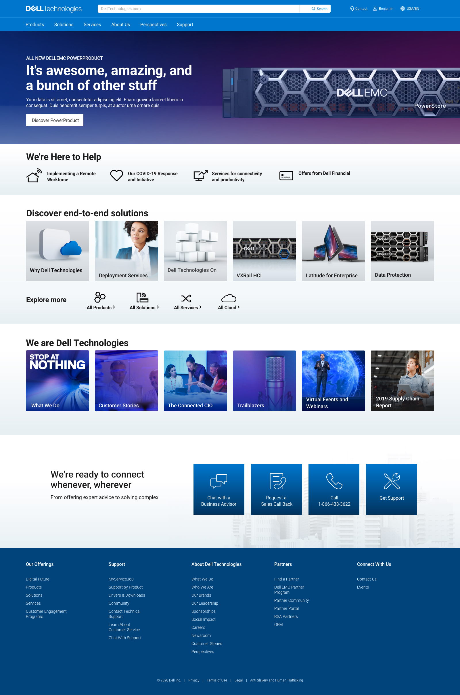 Image link: Dell Technologies Homepage 2019 Thumbnail