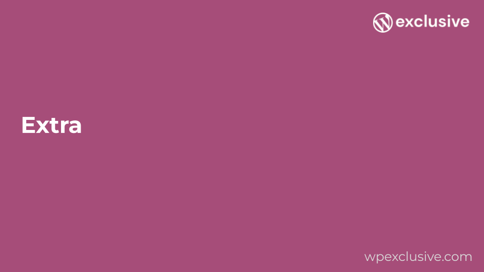 Elegant Themes Extra