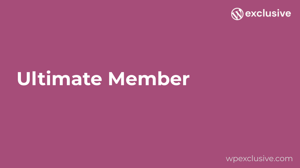 Ultimate Member Ultimate Member