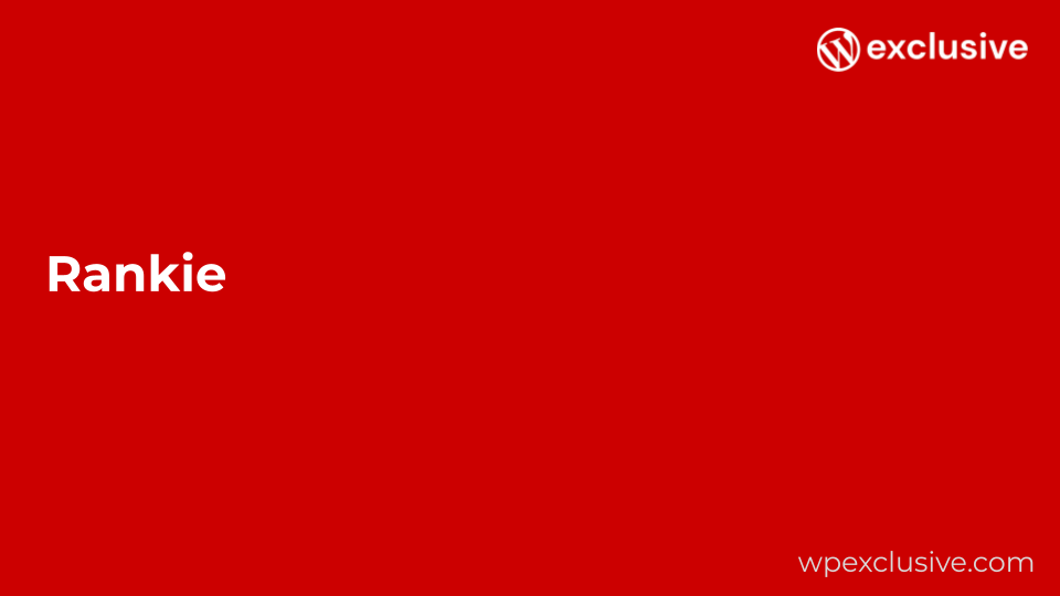 Rankie – WordPress Rank Tracker Plugin