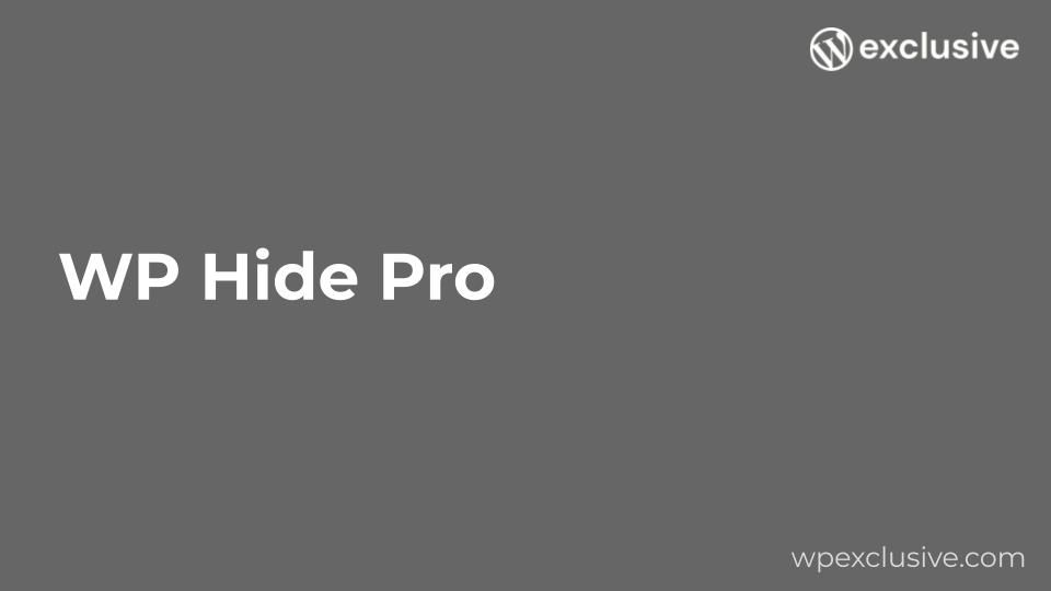 WP Hide & Security Enhancer PRO WP Hide & Security Enhancer PRO