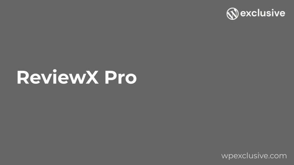 ReviewX Pro ReviewX Pro