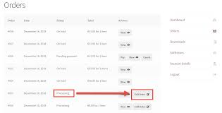 Edit Order by Customer Edit Order by Customer