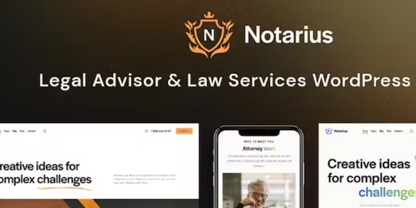 Notarius – Legal Advisor & Law Services WordPress Theme Notarius – Legal Advisor & Law Services WordPress Theme