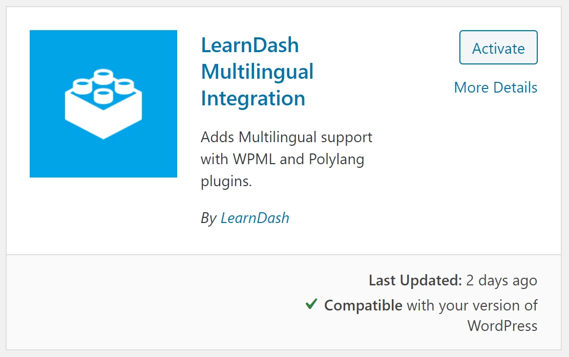 LearnDash Multilingual Integration LearnDash Multilingual Integration