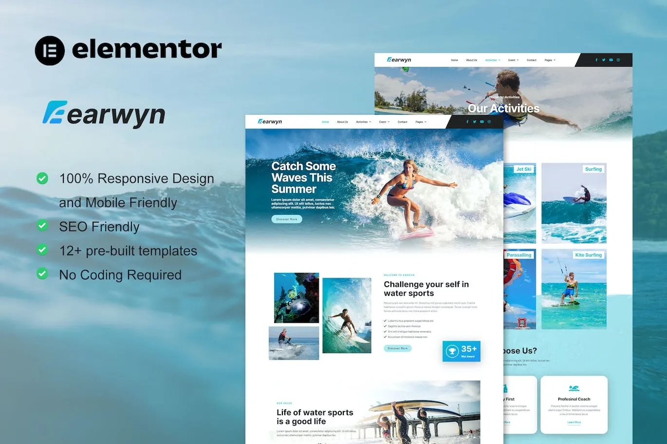 Earwyn – Water Sports & Surfing