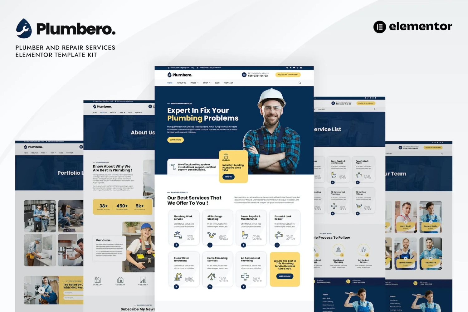 Plumbero – Plumber & Repair Services Elementor Plumbero – Plumber & Repair Services Elementor