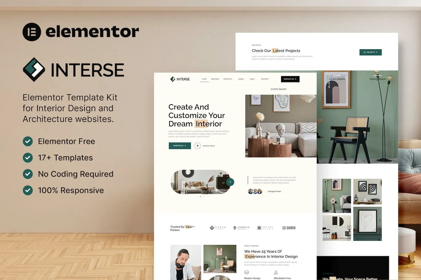 Interse – Interior Design & Architecture Elementor Interse – Interior Design & Architecture Elementor