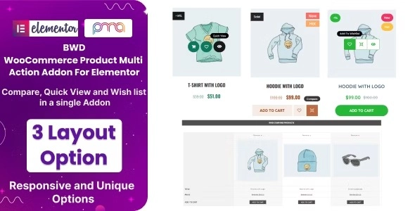 BWD WooCommerce Product Multi Action Addon For Elementor BWD WooCommerce Product Multi Action Addon For Elementor