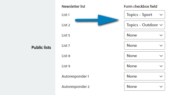 Newsletter Gravity Forms