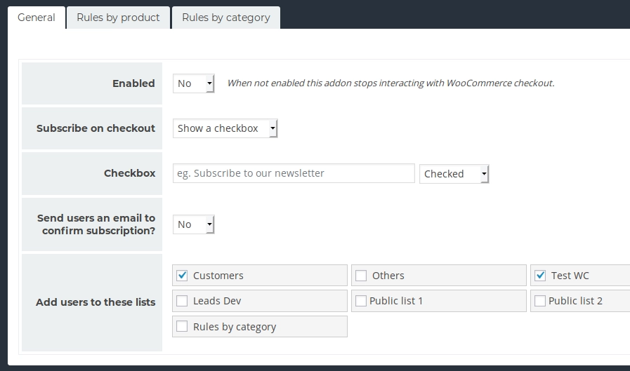Newsletter WooCommerce Newsletter WooCommerce
