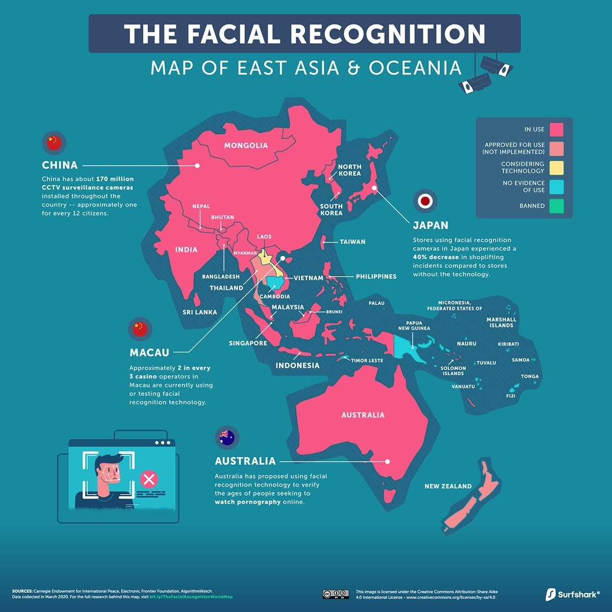 map of east asia nd oceania