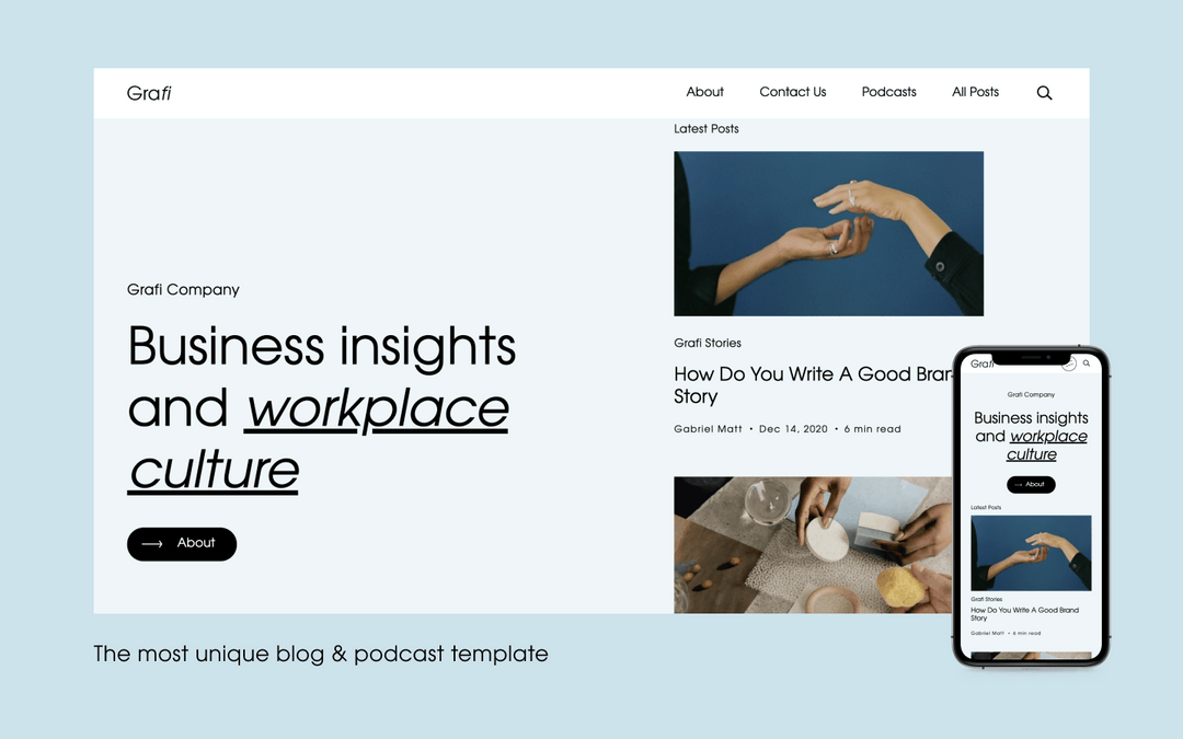 Grafi Webflow Template