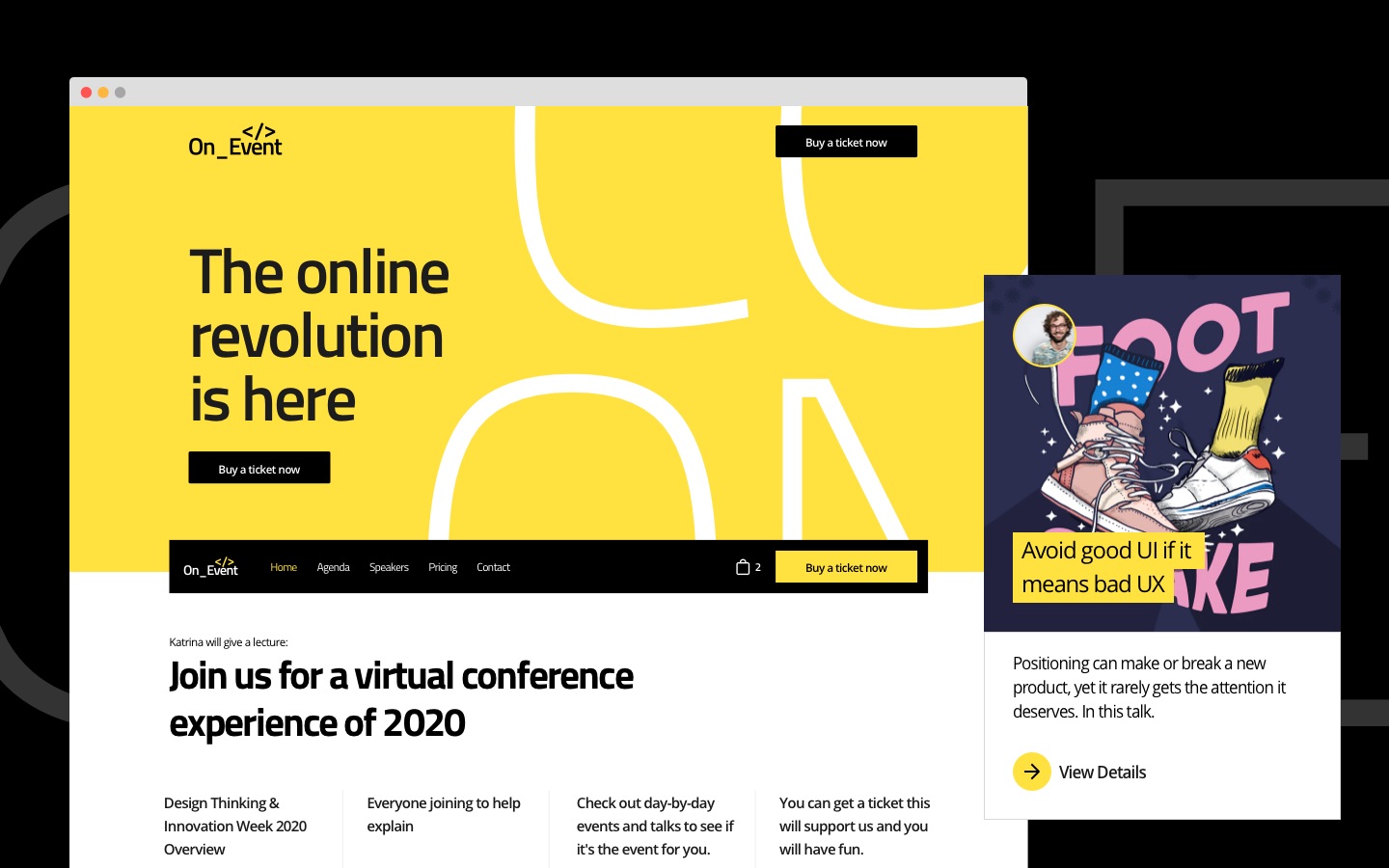 On Event Webflow Template