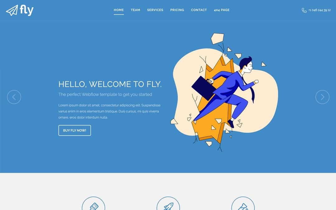 Fly Webflow Template