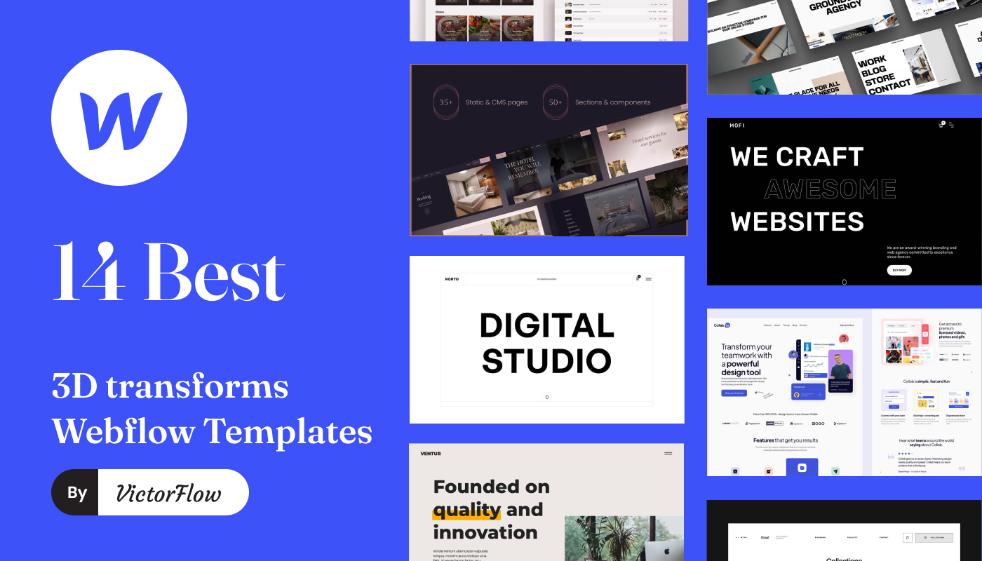 14 Best 3D transforms Webflow Templates In 2023