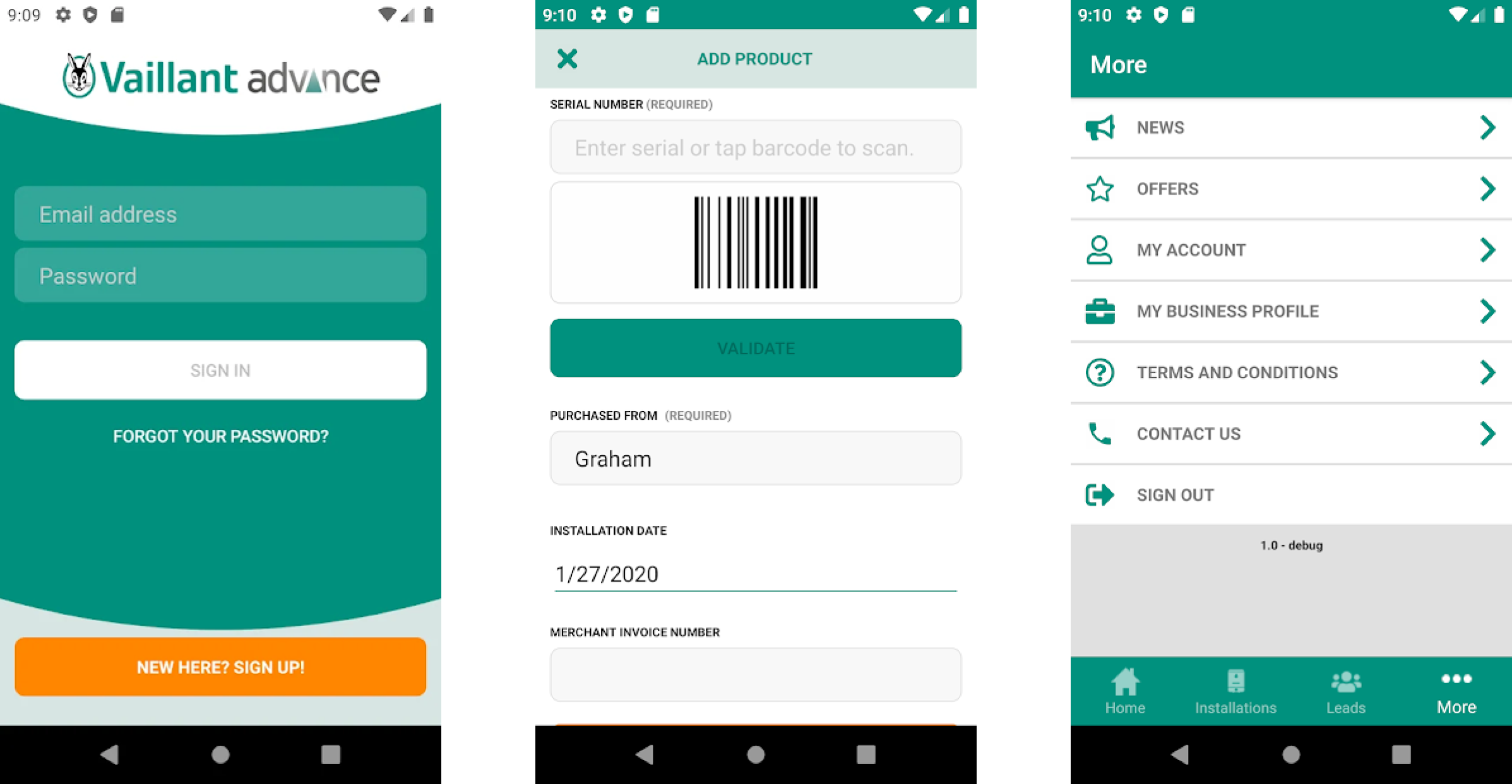 Vaillant Advance mobile applications offer a wide range of useful features, ways to earn points, and reward schemes.