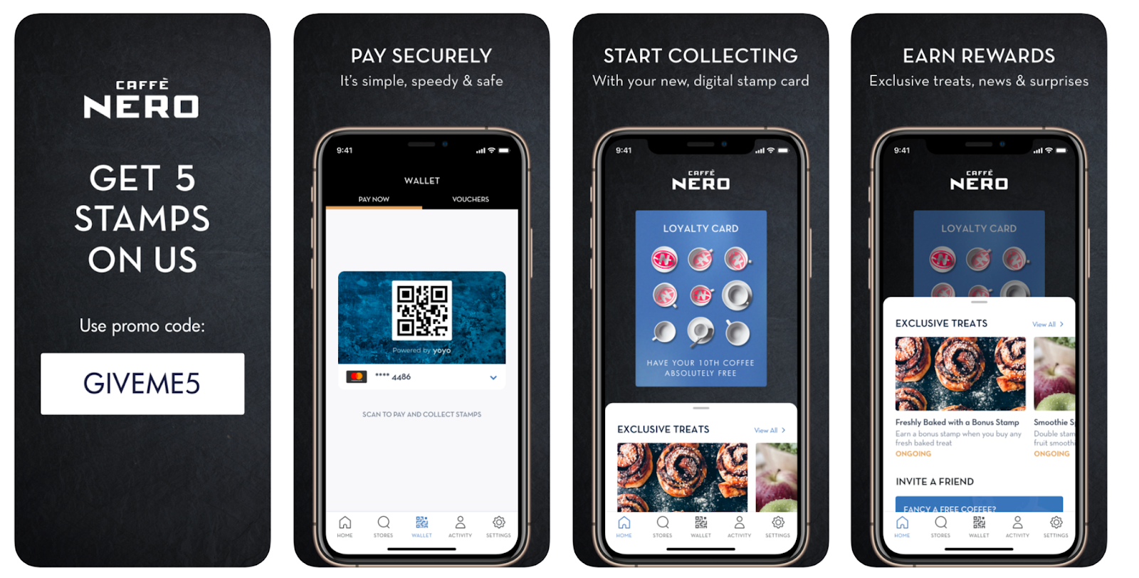 Cafe Nero has migrated its stamp cards onto its app, where users can also find a range of exclusive treats and deals.