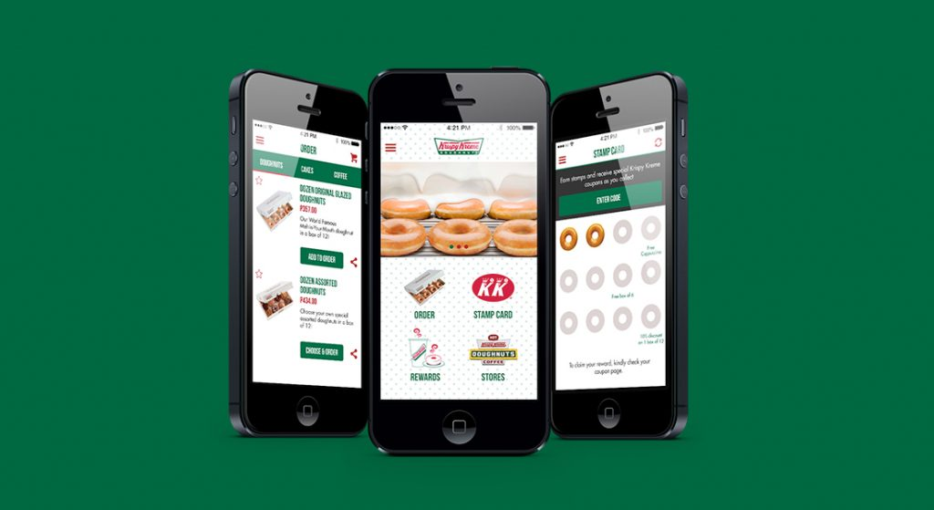 Krispy Kreme Rewards app.