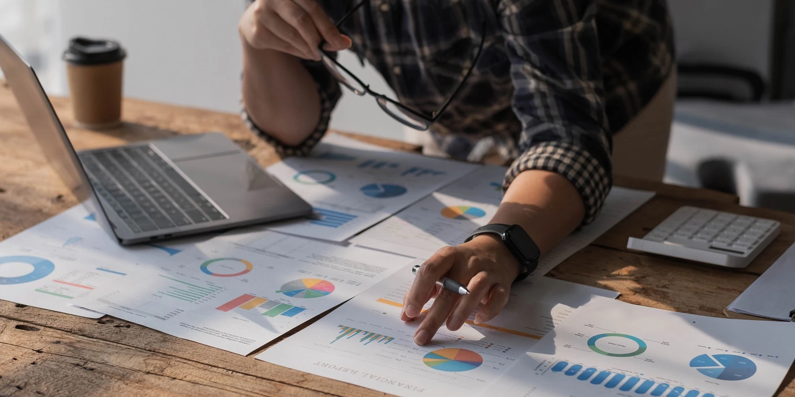 man works with decentralized finance platform