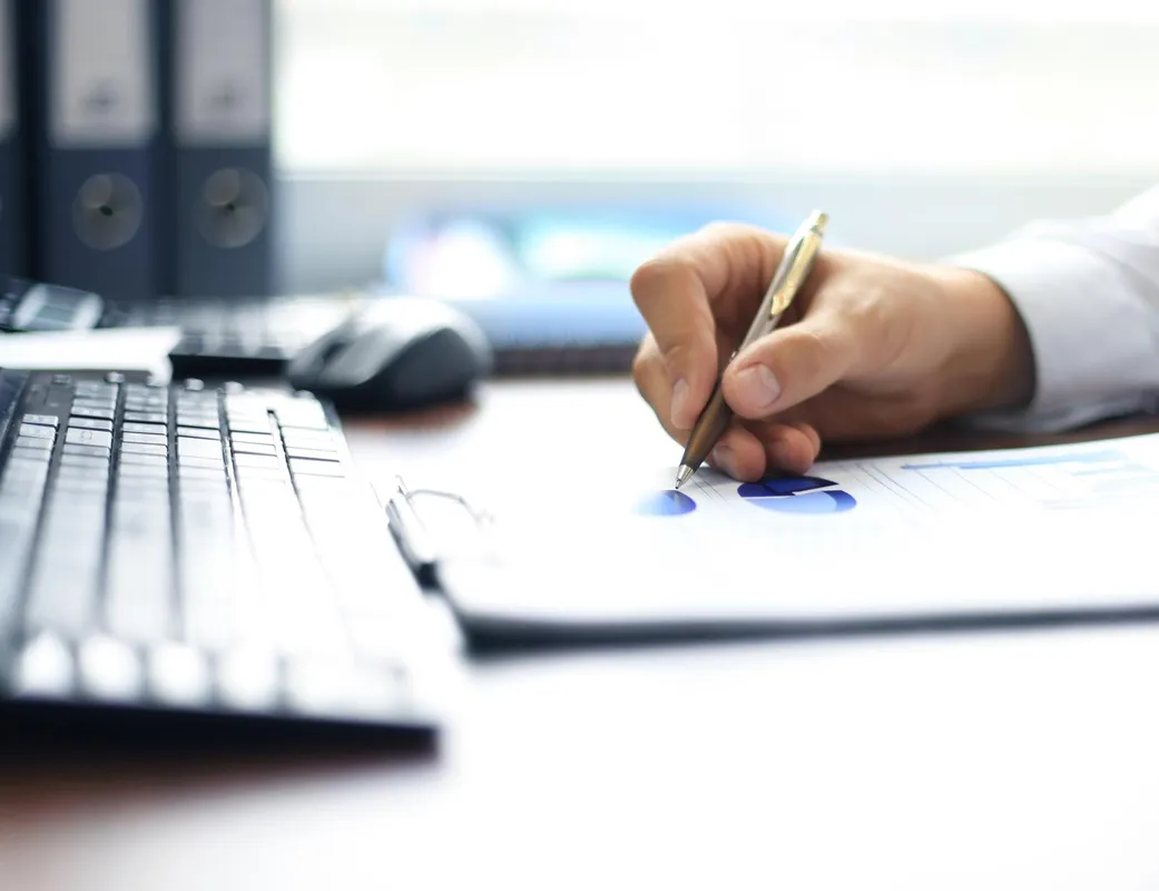 business lady taking notes
