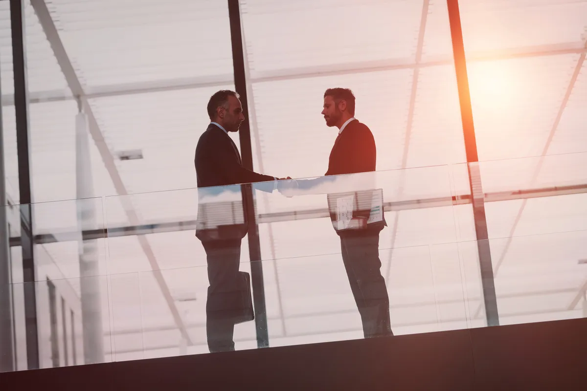 businessmen handshaking