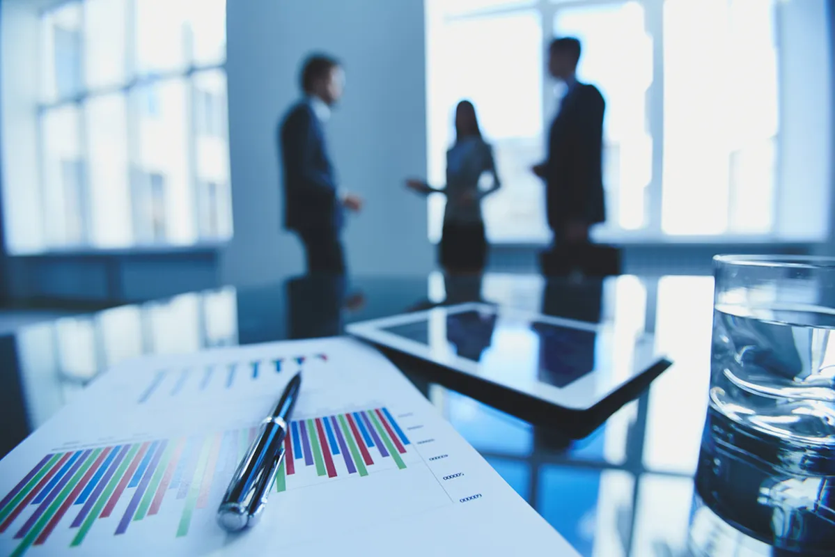 business partner discussing company growth