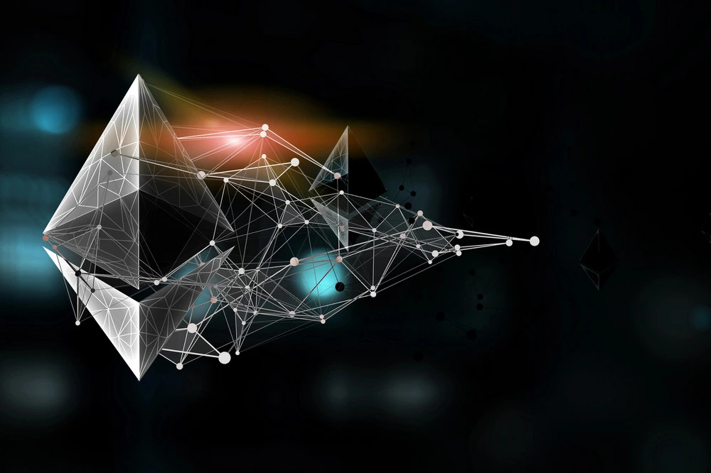 Ethereum cryptocurrency concept