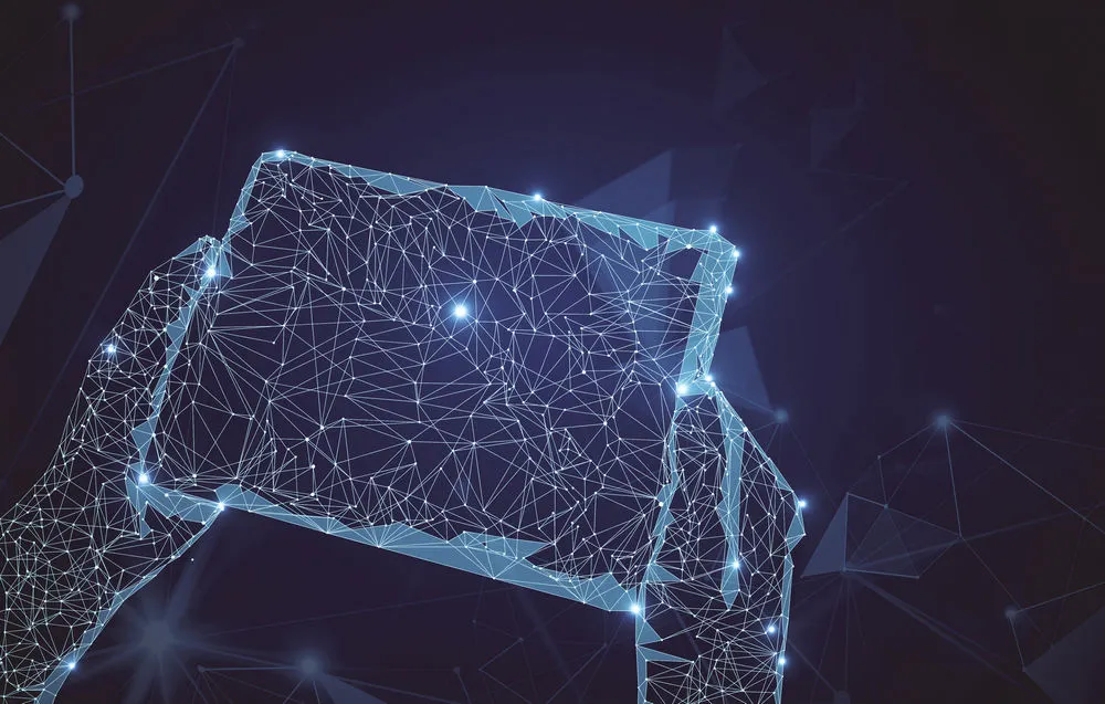Polygonal hands with a tablet