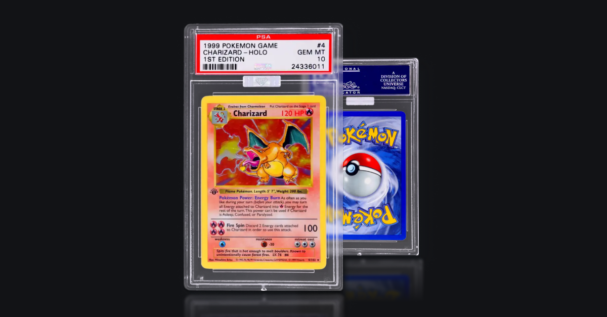 The 1999 Pokemon Base Set 1st Edition Holo Charizard PSA 10
