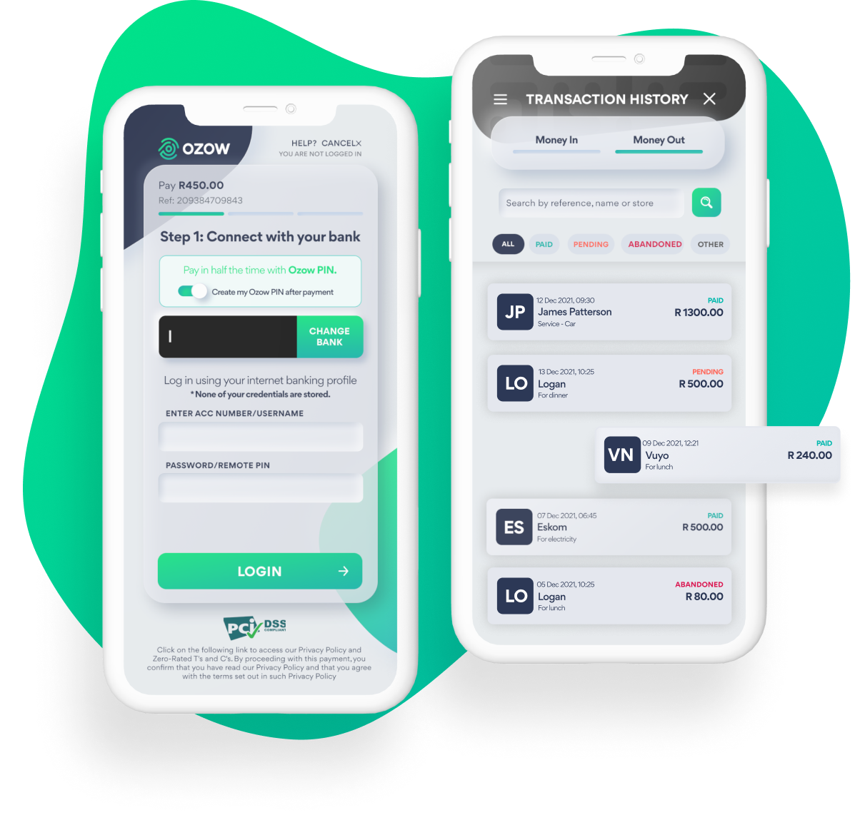 Ozow ME payment app