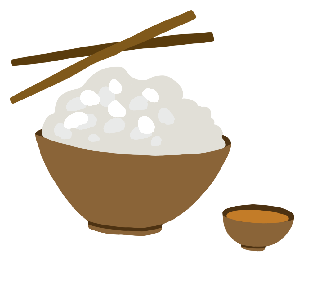 Rice bowl illustration