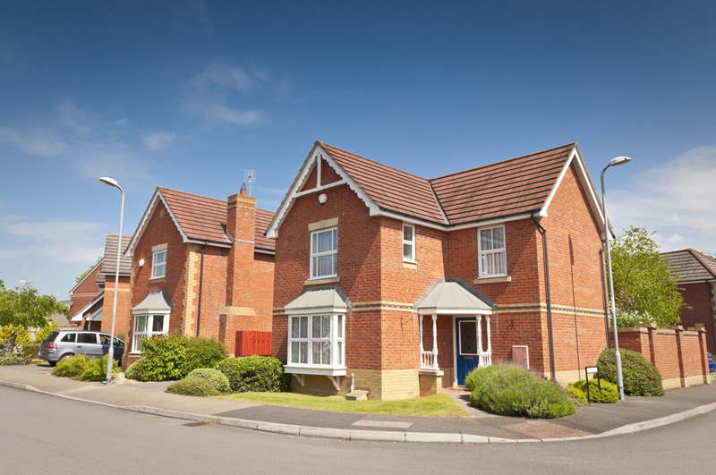English house in suburbs