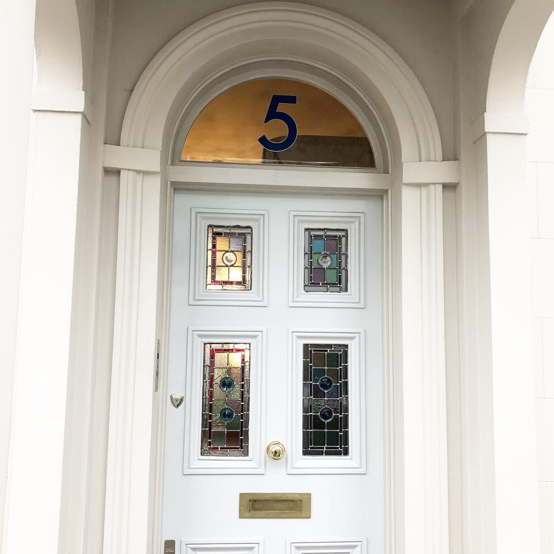 Damaged Stained Glass Door Panels Window Repair in London