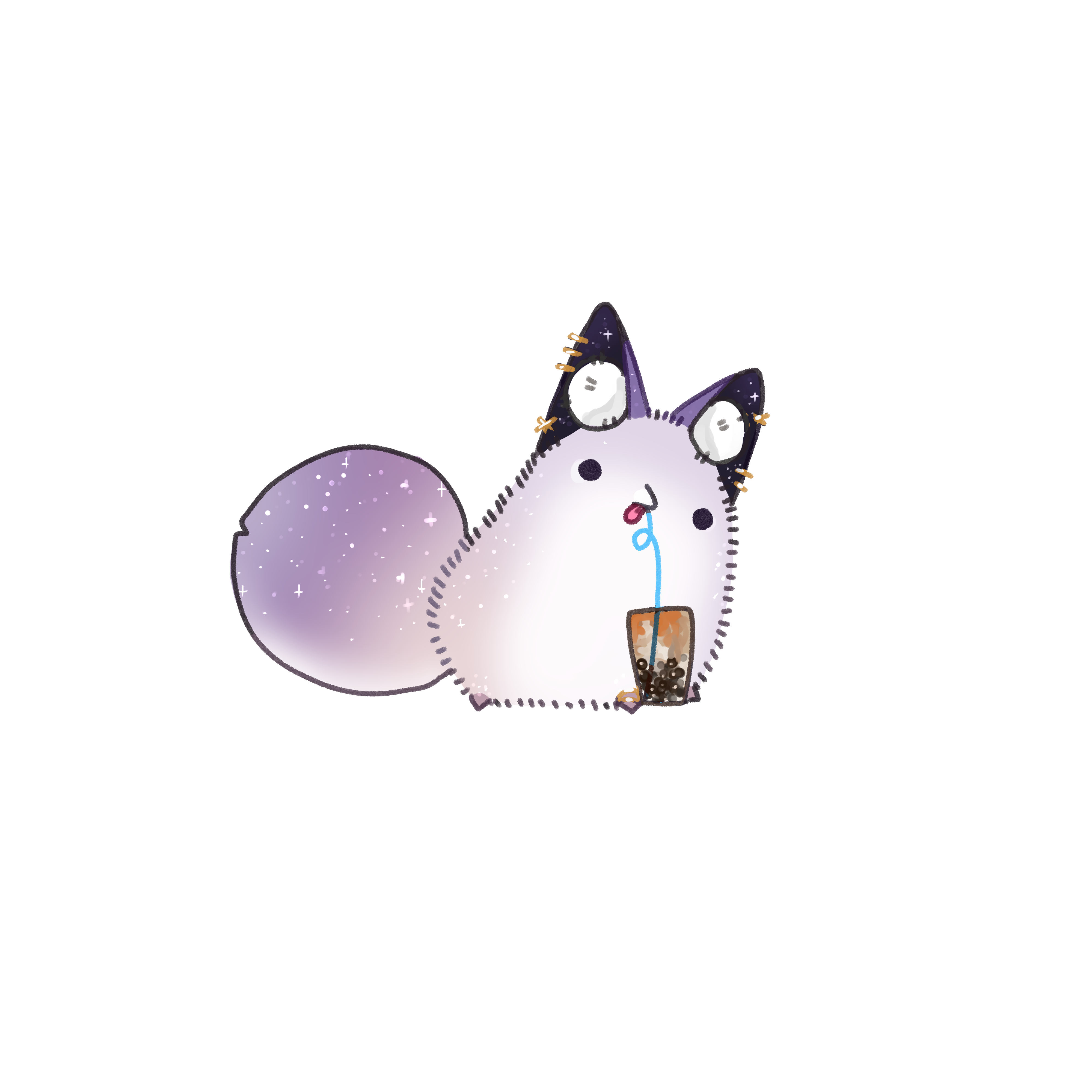 Derpy Fox - Art by AmaiYuzu (https://twitter.com/amaiyuzu)