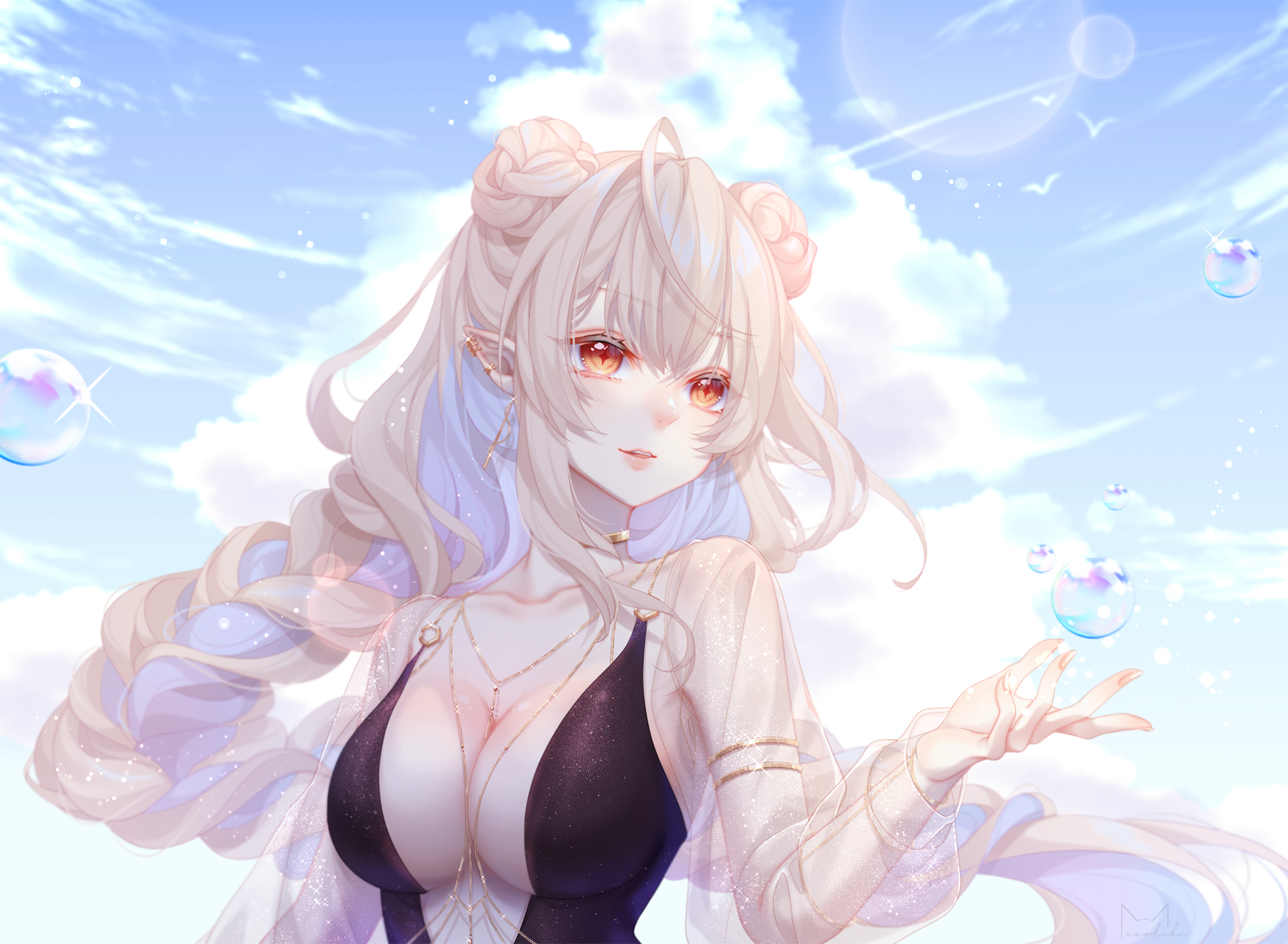 Nia's Powers - Art by Mooshiki__ (https://www.instagram.com/mooshiki__/)