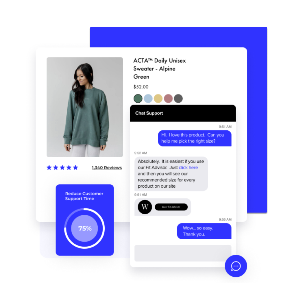 WAIR's personalized sizing solutions in action