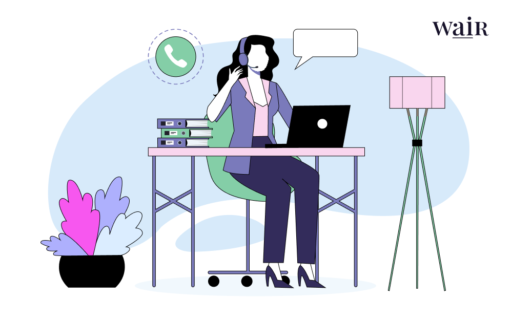 A customer support representative