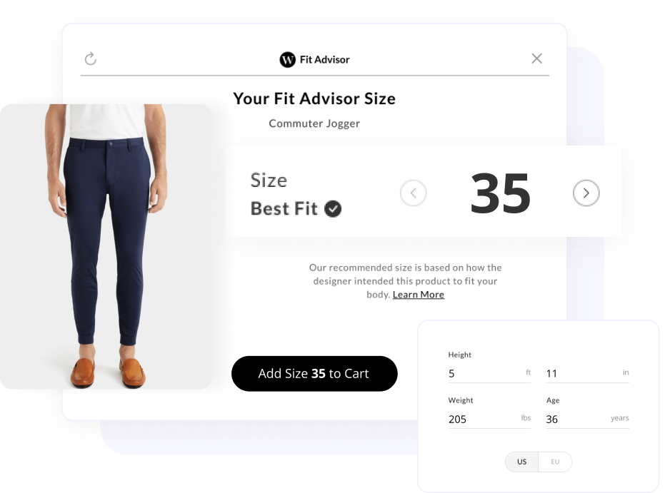 WAIR's fit advisor sizing solution