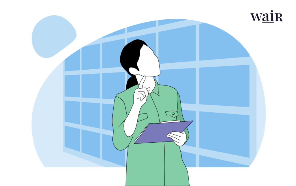 An inventory manager forecasting orders for gender-neutral apparel