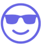 A cool smiling face