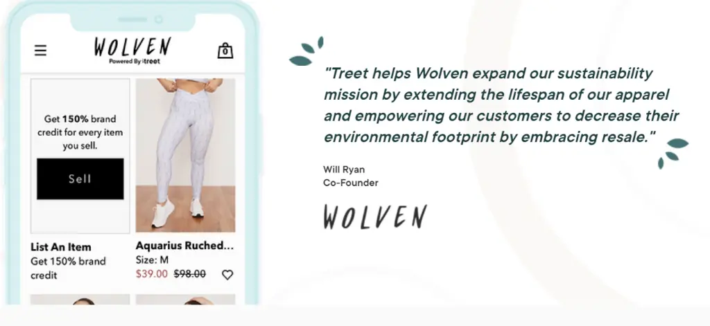 Treet sustainable re-commerce solution