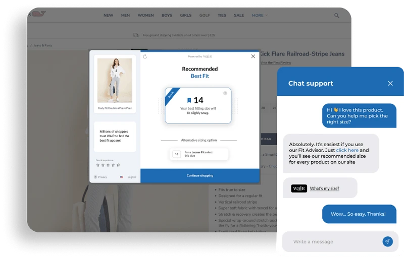 WAIR sizing solution in action
